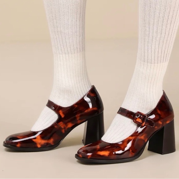 Seychelles Shoes - Seychelles Play Pretend Tortoise Brown Patent Mary Jane Pumps Size 8M